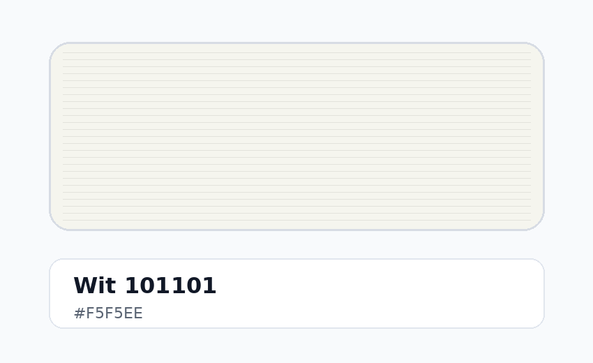 Wit 101101